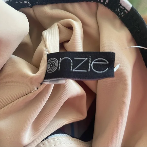 BNWT! ONZIE, High Leg One Piece, bathing suit, black, white & tan leopard print - Picture 11 of 12